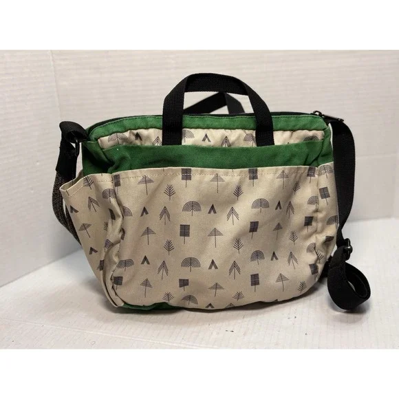 KAVU Keeper Crossbody Bag Tree Print Canvas Outdoor Hiking Travel Purse - Picture 4 of 9